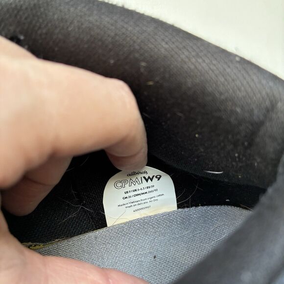 Allbirds Women’s Size 9 Mid Canvas Pacer Sneaker All Black Ankle Casual Lace Up - Picture 10 of 10